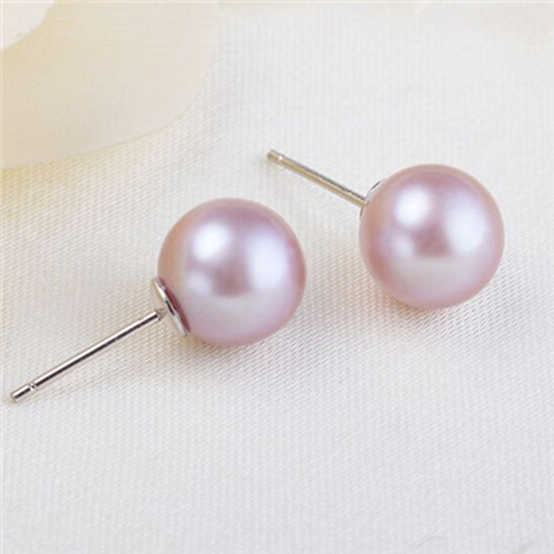 [岚楚]诸暨山下湖天然珍珠耳钉 正圆强光无瑕珍珠耳钉耳环 纯银,淘宝优惠券,粉丝福利购,淘宝优惠卷