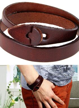 男式牛皮手镯手链手环Men s cow leather Bracelet