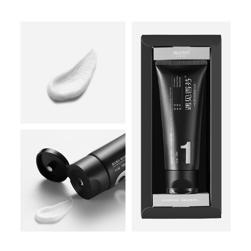 洗面奶控油男士专用去油美白除螨虫 遇见香芬化妆品男士洁面