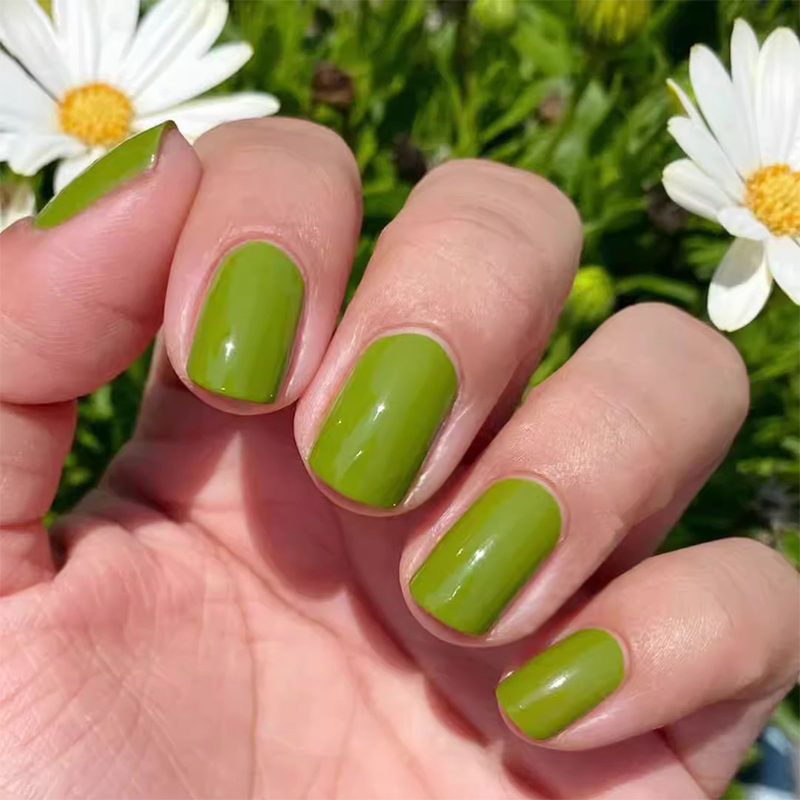 美国essie脚指甲油705夏天牛油果绿芭蕉橄榄绿色显白免烤快干持久 - 图2