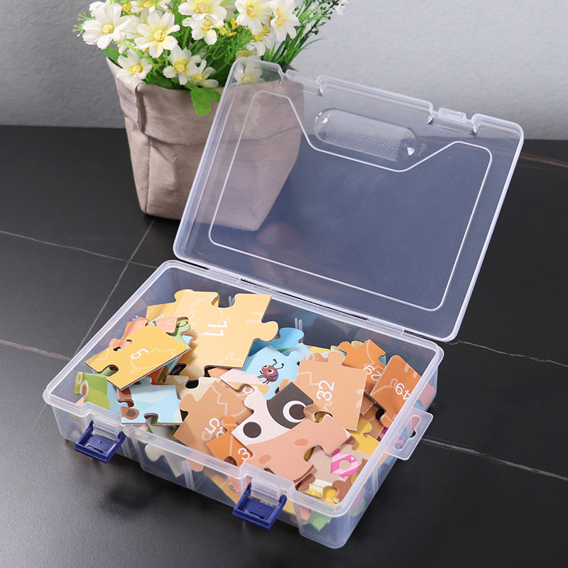 儿童拼图盒子透明积木乐高收纳盒塑料玩具箱零件产品分类整理神器,淘宝优惠券,粉丝福利购,淘宝优惠卷