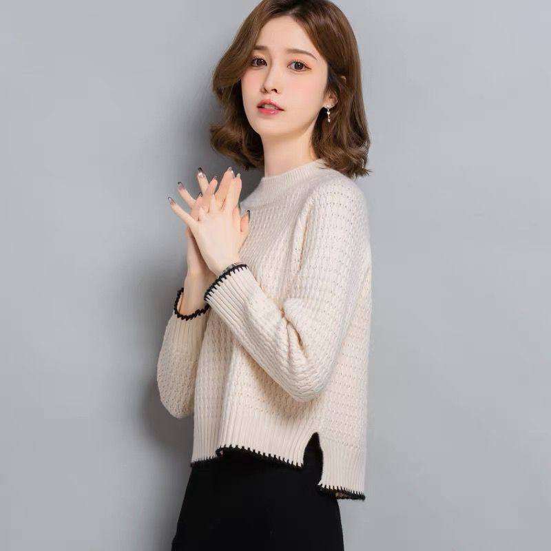 半高领针织打底衫高腰上衣女秋冬2025新款小个子今年流行短款毛衣,淘宝优惠券,粉丝福利购,淘宝优惠卷