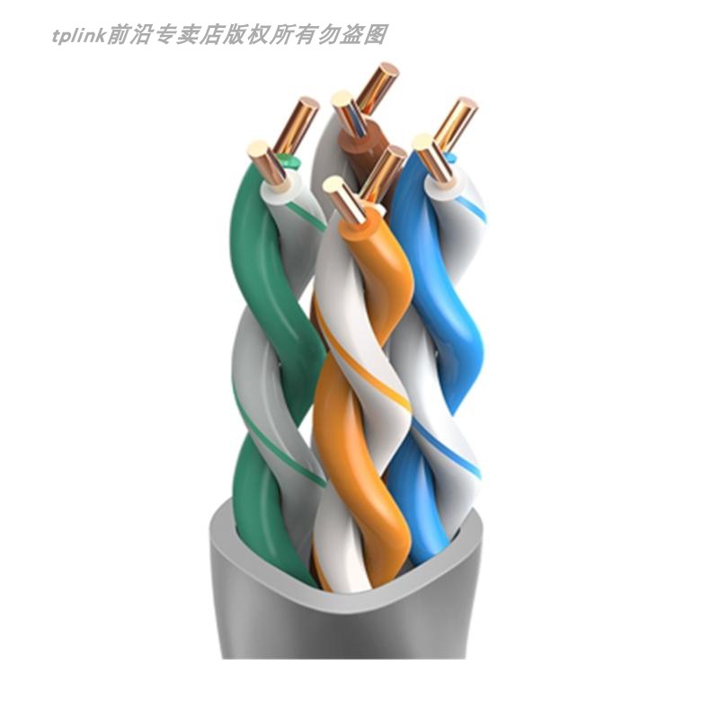 TP-LINK TL-EC5e-305B CAT5e超五类网线监控千兆网络综合布线工程无氧铜8芯双绞线整箱305米环保室外防水防晒-图2