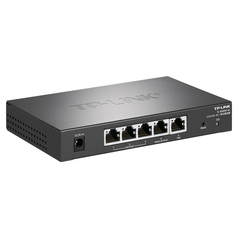 TP-LINK TL-R5005P-AC全2.5G一体5口有线路由器4口PoE供电AP管理AC双WAN口叠加超千兆组网MESH易展家用云远程-图1