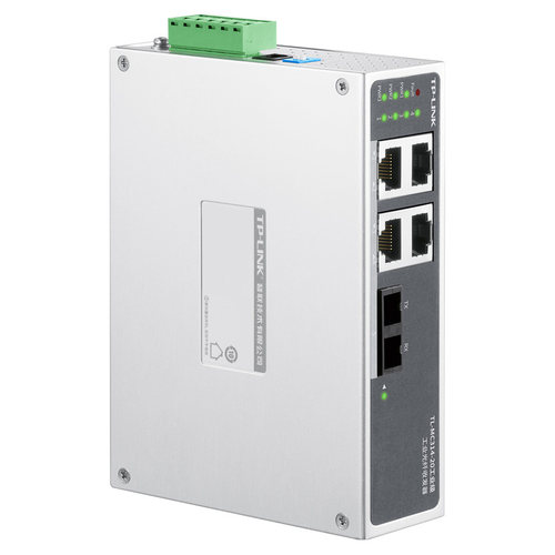 普联TP-LINK TL-MC314-20工业级光纤收发器千兆4电网口单模双纤SC交换机轨道导轨式12V/24V供电DC云管理20km - 图1