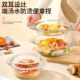 带盖玻璃碗耐高温家用微波炉加热专用器皿大号汤盆泡面碗蒸蛋羹碗