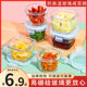 High borosilicate glass pickle bowl for office workers to bring rice