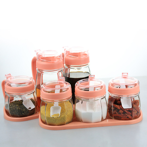 厨房用品玻璃调料罐套装