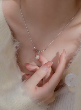 白月光五件套海蓝宝ins小众设计项链月光石轻奢简约百搭颈链