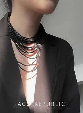 小众设计感多层叠戴复古项链