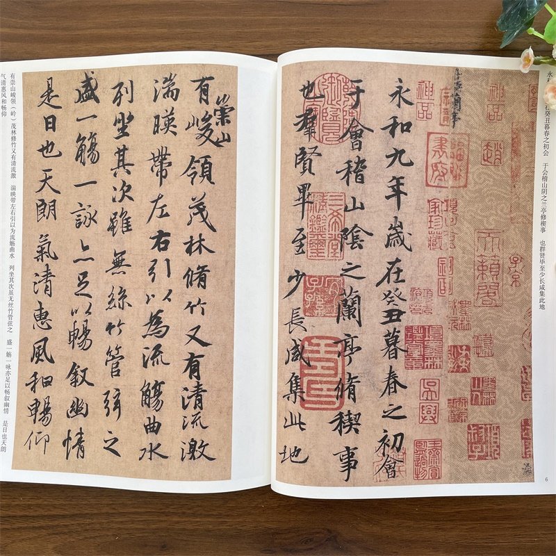 晋 王羲之兰亭序 冯承素神龙本 传世历代碑帖精粹  行书毛笔书法碑帖字帖 天下三大行书 学生成人临摹临帖教材古帖安徽美术出版社,淘宝优惠券,粉丝福利购,淘宝优惠卷