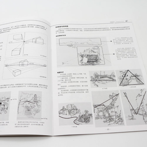 绘画基础 风景速写临摹本素描速写自学风景画入门教程中学生美术技法基础教程速写教材小学美术书籍美术兴趣班培训教材安徽美术 - 图1