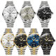Authentic famous brand men's double calendar mechanical watch waterproof