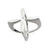 Dongdaemun S925 all-over sterling silver four-leaf clover open niche design ring