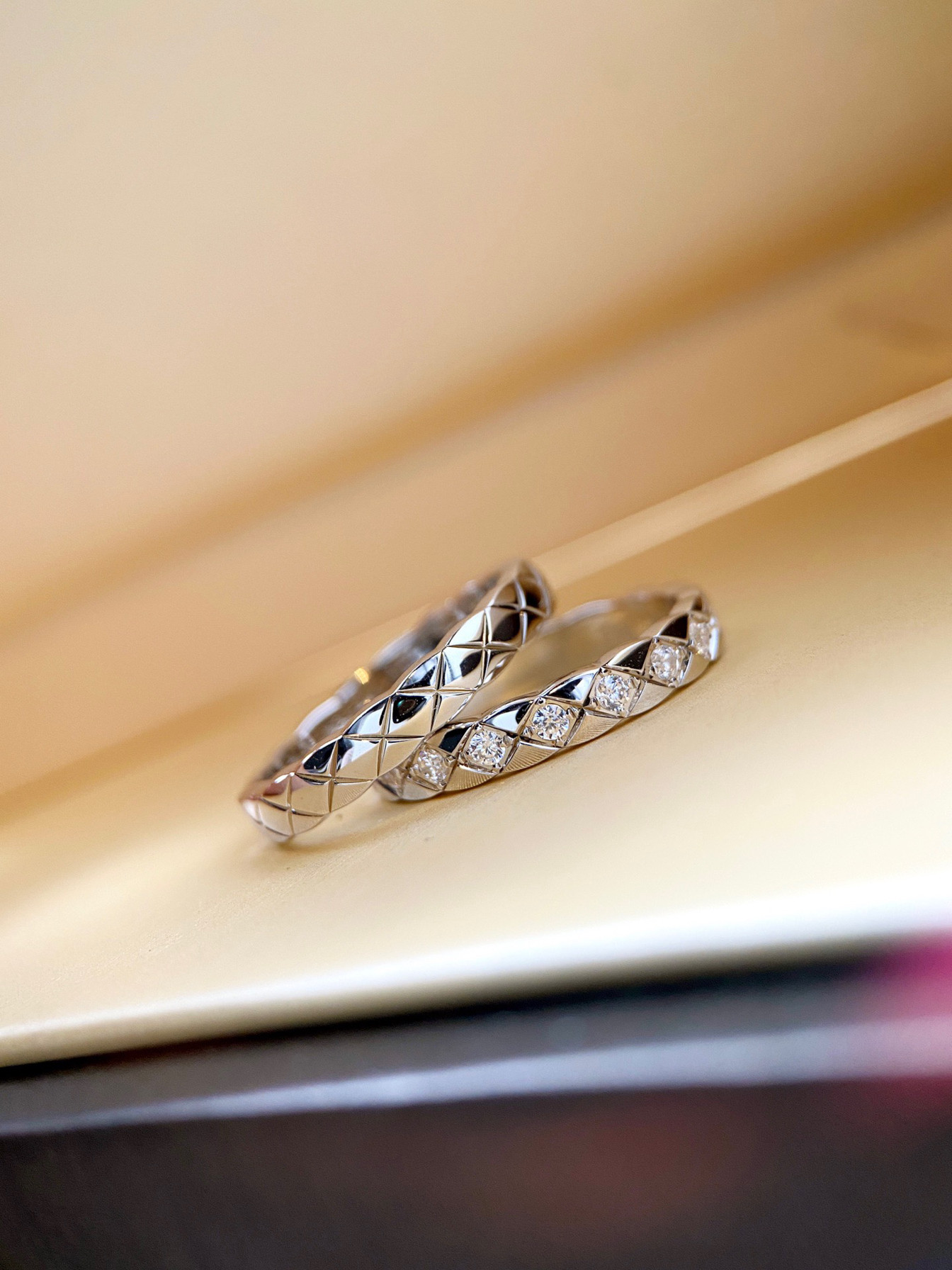 Korea Dongdaemun S925 sterling silver rhombus ring ins niche fashionable temperament versatile stacking ring