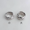 High-end designer series five-ring heavy industry ring platinum-plated old gold high-end index finger ring