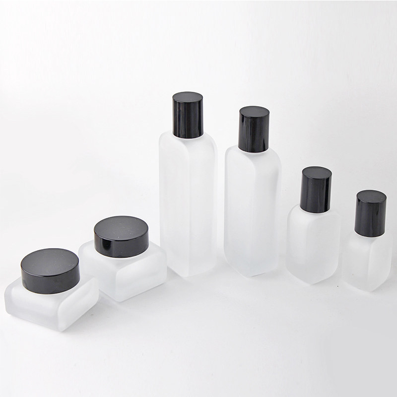 HOPECK黑盖蒙砂模制玻璃瓶面霜精华水膏霜眼霜按压乳液泵粉底液瓶,淘宝优惠券,粉丝福利购,淘宝优惠卷