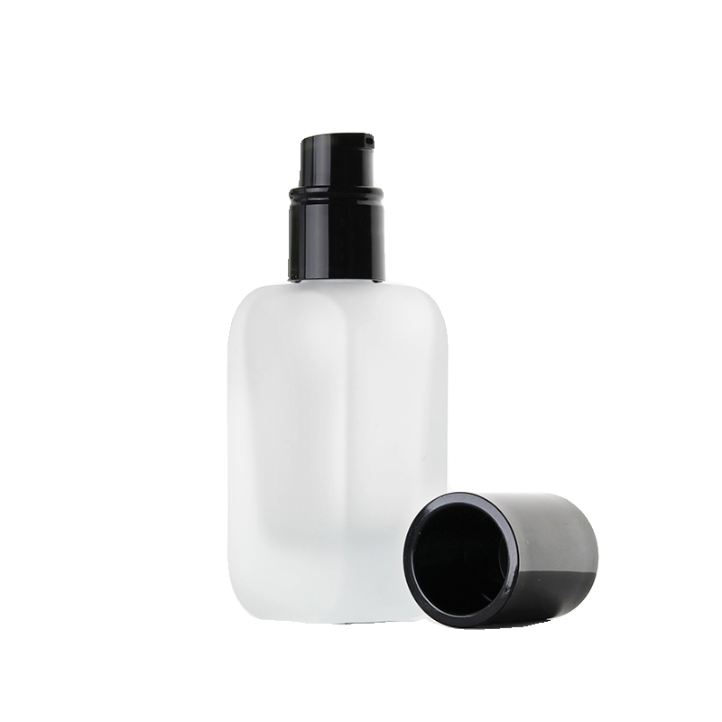 HOPECK黑盖蒙砂模制玻璃瓶面霜精华水膏霜眼霜按压乳液泵粉底液瓶,淘宝优惠券,粉丝福利购,淘宝优惠卷