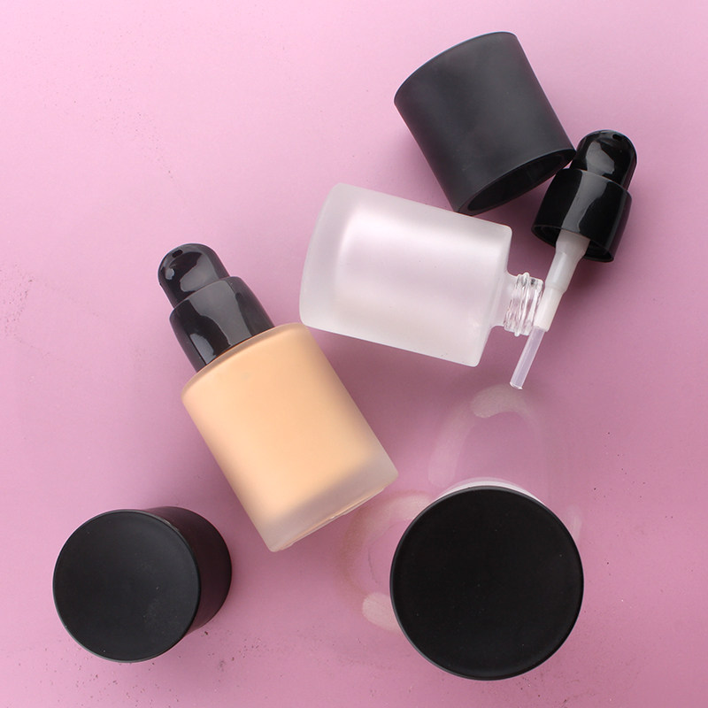 HOPECK按压式乳液泵模制玻璃瓶30ml美容精华素乳液美容液粉底液瓶,淘宝优惠券,粉丝福利购,淘宝优惠卷