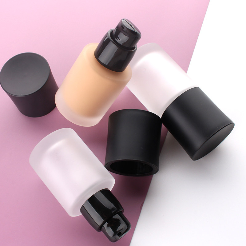 HOPECK按压式乳液泵模制玻璃瓶30ml美容精华素乳液美容液粉底液瓶,淘宝优惠券,粉丝福利购,淘宝优惠卷