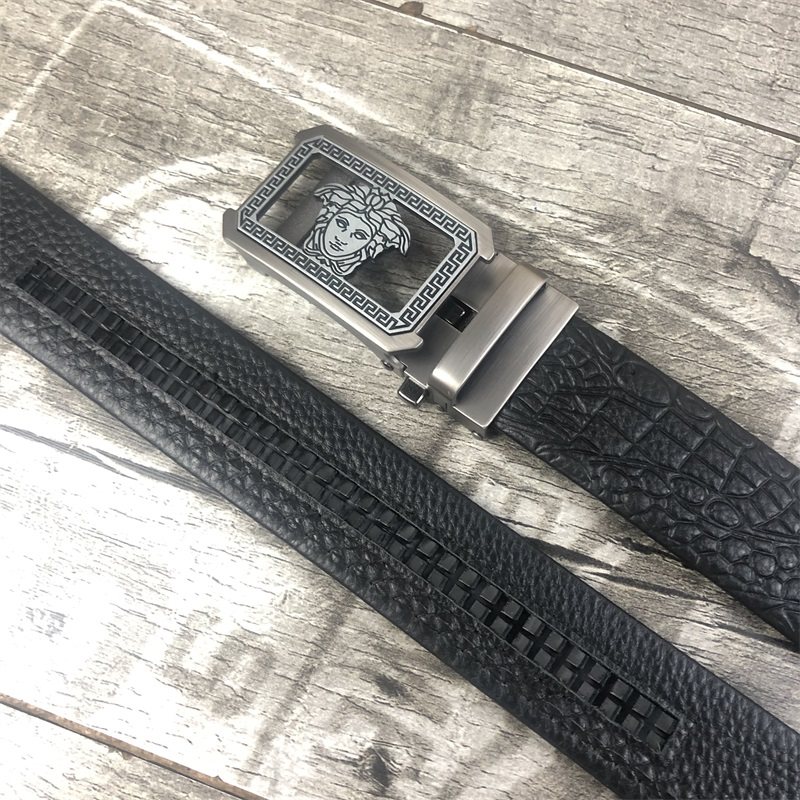 Other men's embossed cowhide alloy casual belts
