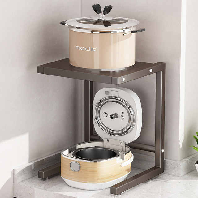 Kitchen countertop air fryer storage rack