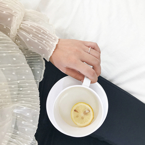 竹节小骨头尾戒指环