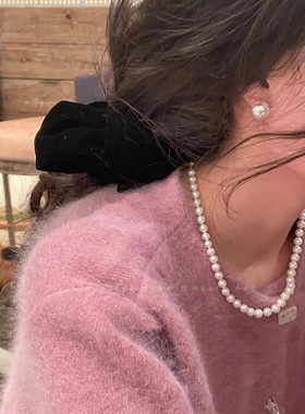 fever同款珍珠项链女法式复古