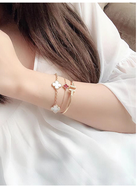 合成女金属手链极简风