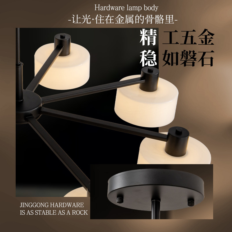 2025新款中古奶油意式轻奢玻璃餐厅吊灯云璃客厅吊灯主灯现代简约,淘宝优惠券,粉丝福利购,淘宝优惠卷