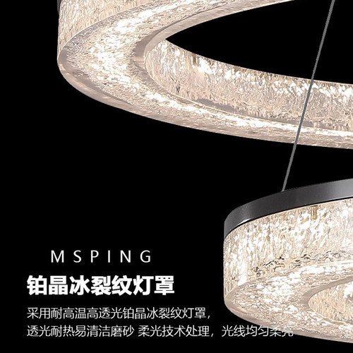 意式极简高端轻奢树脂客厅吊灯主灯后现代简约大厅餐厅卧室灯具 - 图3