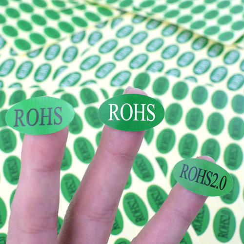 3包装ROHS2.0贴纸绿色环保标签 欧洲标准ROHS标签 ROSH环保标志GP - 图1