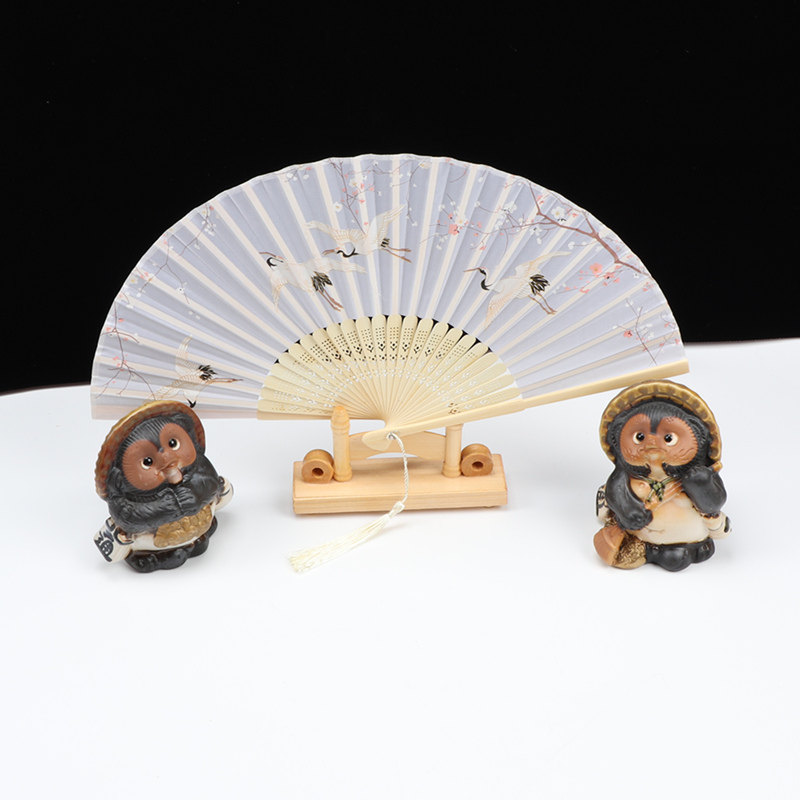 日式装饰扇子和风日韩装饰小摆件折叠扇摆放酒店刺身装饰摆盘扇子_虎窝淘