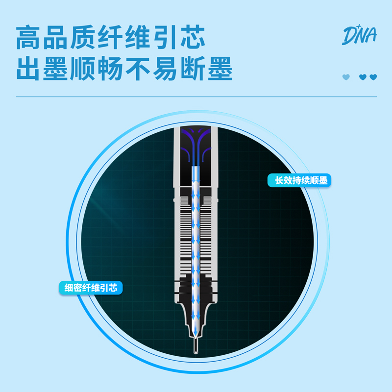 【欧阳娜娜】得力s869直液笔签字笔 得力创一中性笔