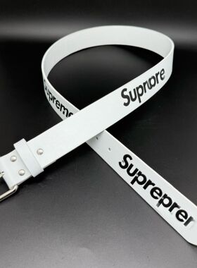 SUP字母印花可调金属扣腰带