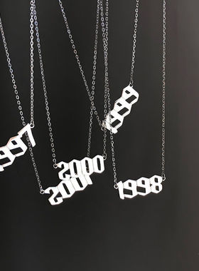 数字ins锁骨链小众轻奢送女友