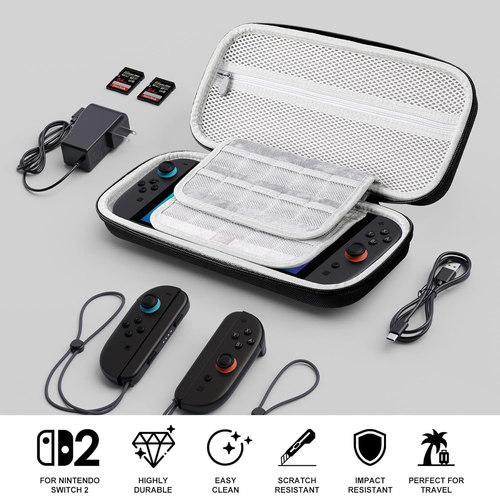 新版switch2主机保护包 NS2代主机收纳包硬包盒壳 尼龙硬包 配件 - 图3