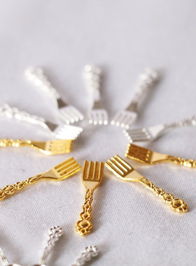 Dollhouse微缩古典刀叉勺西餐餐具仿真食玩场景模型ob1娃娃屋配件