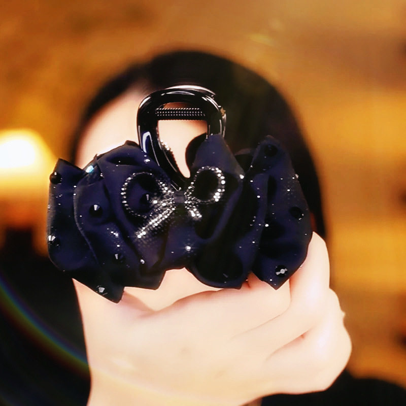 路易斯巴黎妃 云朵8公分韩版百搭气质丸子头夹fb1151黑抓夹,淘宝优惠券,粉丝福利购,淘宝优惠卷