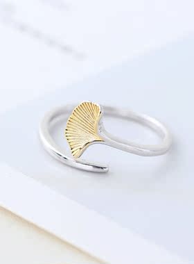 甜美风活口镀黄金礼物韩版戒指