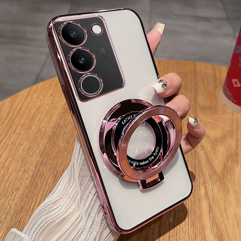VivoS17 silicone transparent electroplated mobile phone case