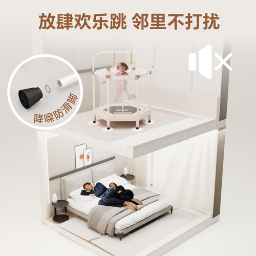 lejump乐跳儿童蹦蹦床室内弹力网山姆大小孩宝宝弹跳床带护网安全 - 图3