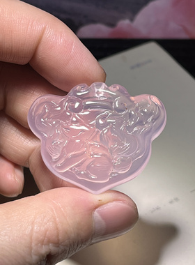 D4天然莫桑比克星光水晶九尾狐吊坠原创设计手工立体雕刻男女款