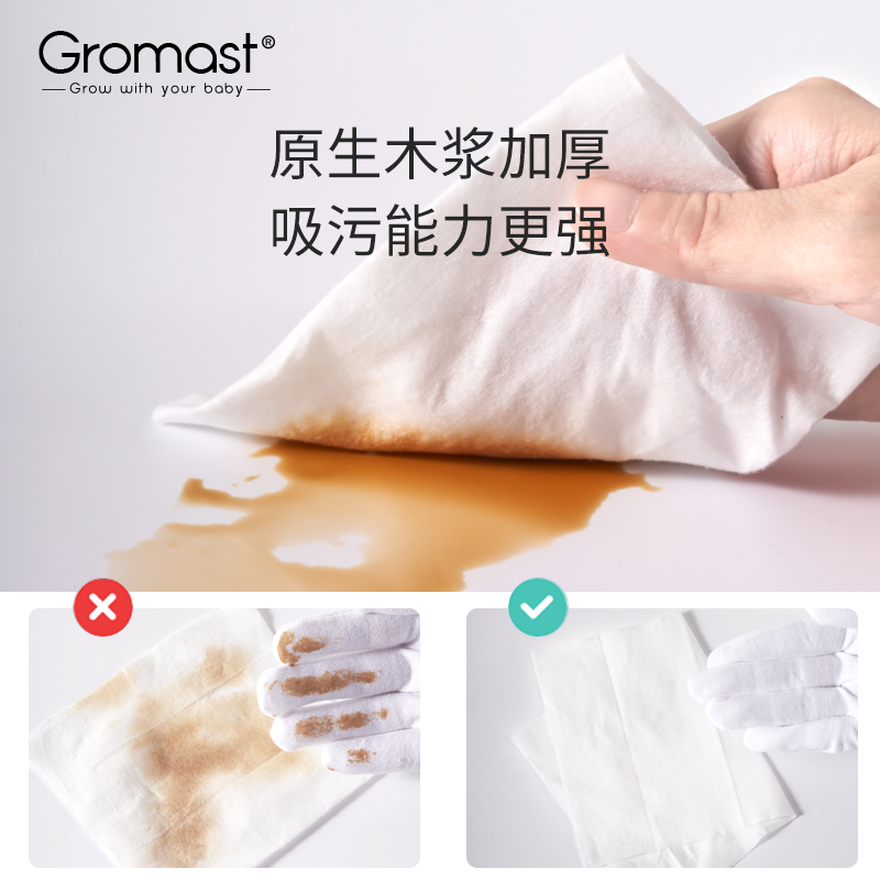 Gromast数学家湿厕纸女性10片5包湿巾便携小包女士专用私处湿纸巾-图0