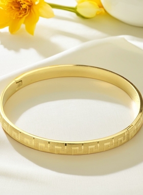 旭平时尚不锈钢条纹欧美风手环女