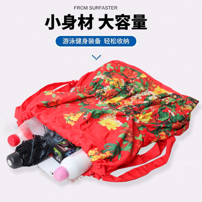 抽绳束口大容量防水包包2026新款时尚尼龙布双肩包女百搭简易背包,淘宝优惠券,粉丝福利购,淘宝优惠卷