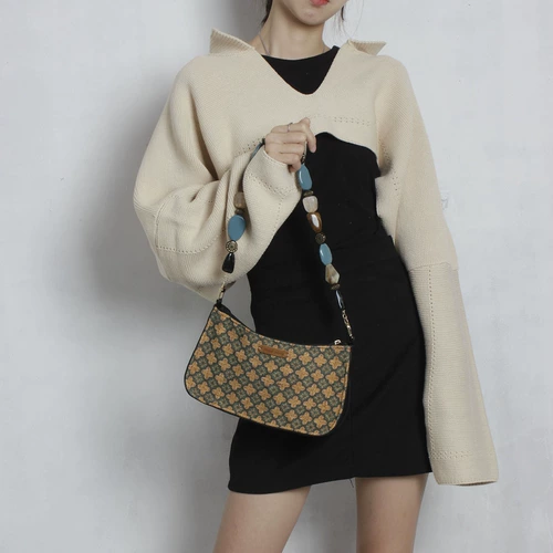 Оригинальная весенняя сумка подмышку, небольшая дизайнерская ретро милая сумка через плечо, французский стиль