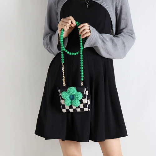 Маленькие милые шахматы, оригинальная небольшая дизайнерская модная сумка через плечо, в цветочек