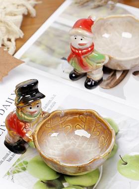 陶瓷收纳复古儿童房窑变釉圣诞节