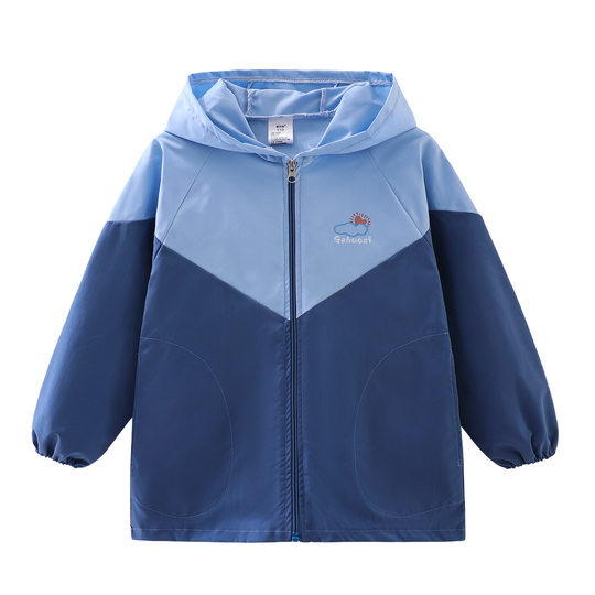 New style children's waterproof coveralls, down jackets, anti-dirty protective clothing, baby aprons, kindergarten painting clothes for men